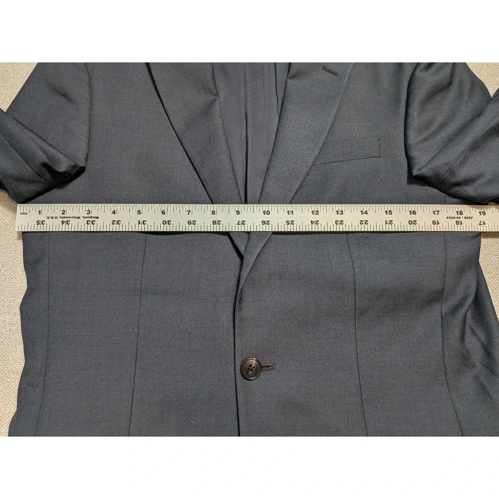 Jos A Bank Traveler Men's Blazer 38L Charcoal Wool Slim Fit Suit Jacket Formal